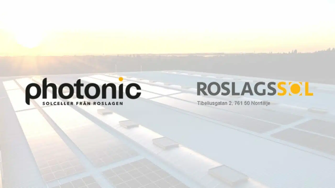 Photonic Power Systems Sweden AB förvärvar Roslagssol AB